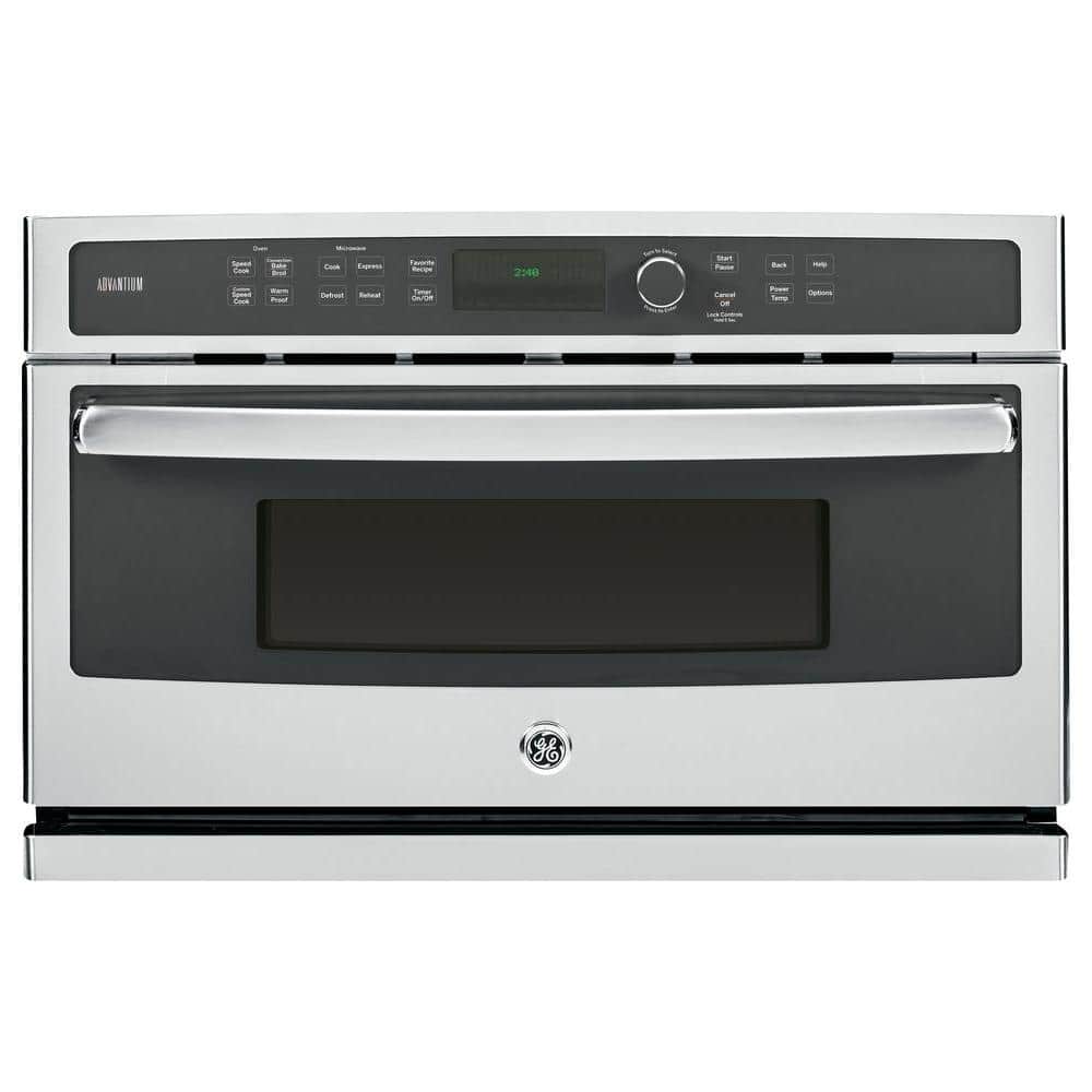 Profile 30 in Single Residential Electric Wall Oven with and 240V Advantium Technology in. Stainless Steel