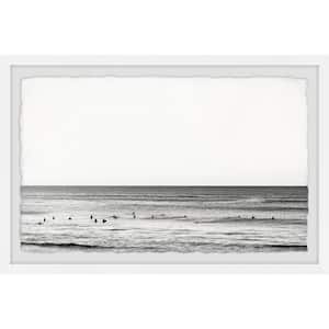 "Jumping Into the Waves" by Marmont Hill Framed Nature Art Print 30 in. x 45 in.