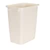 Rubbermaid 21 Quart Traditional Kitchen, Bathroom, and Office Wastebasket  Trash Can, Bisque