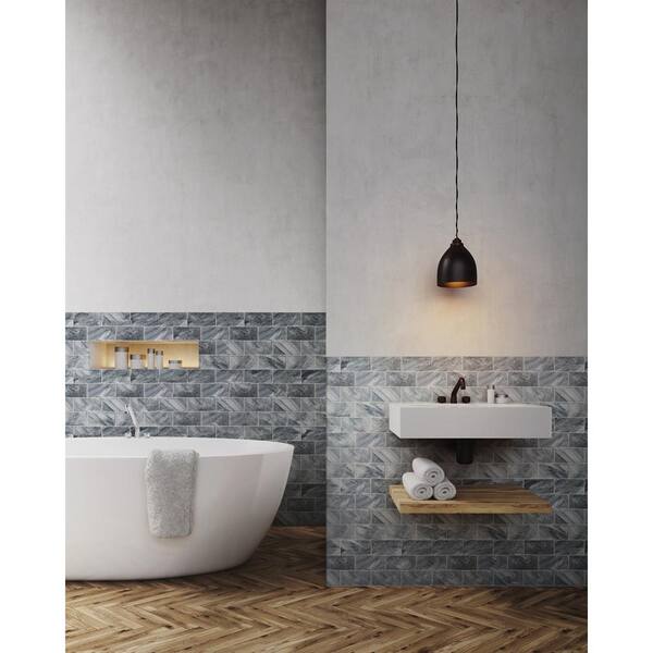 Polished Marble Wall And Floor Tile, Bardiglio Light Marble Tile
