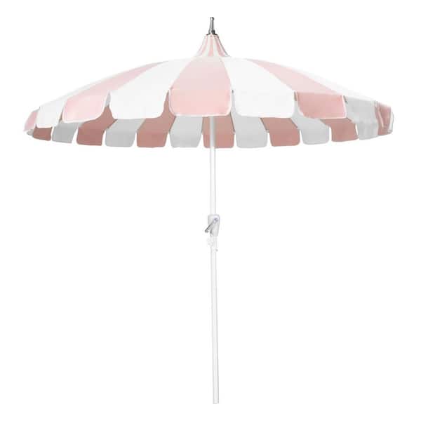 GARSING 8 ft. Pagoda Outdoor Market Umbrella in Pink