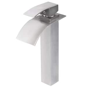 WaterSaver Eclipse Single Hole Single-Handle Bathroom Faucet in Brushed Nickel