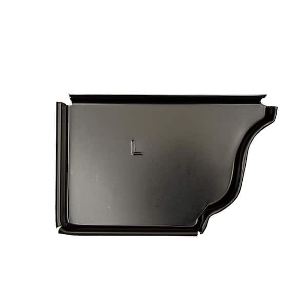 5 in. Black Aluminum Left End Cap