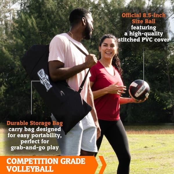 Outdoor Volleyball Net System Portable Easy Setup Adjustable Height Poles Beach | Australia