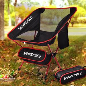 Outdoor Activities Portable Camping Chair Lightweight Backpacking Chair with Side Pocket for Camp, Picnic, Hiking, Beach