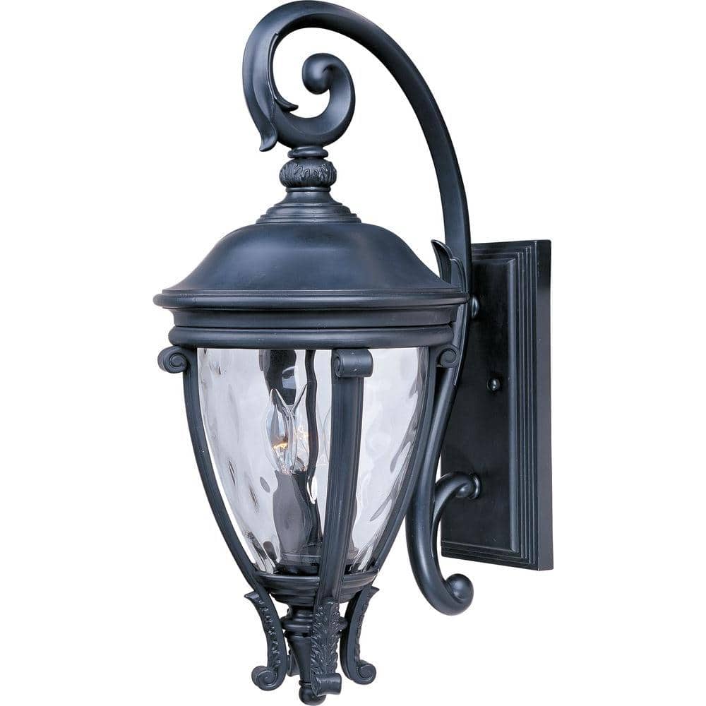 Camden Vivex 3-Light Black Outdoor Wall Lantern Sconce price history on PriceWatchPro
