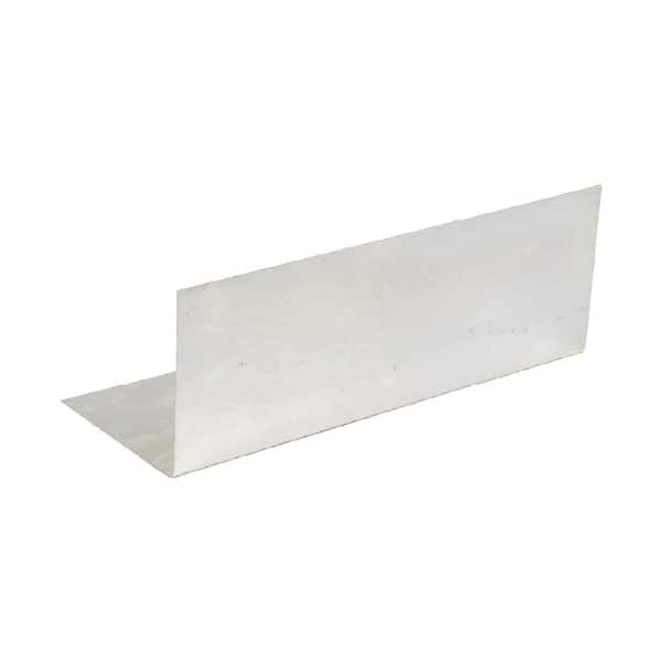 Amerimax Home Products 4 in. x 4 in. x 8 in. Mill Finish Galvanized Steel Pre-Bent Step Flashing