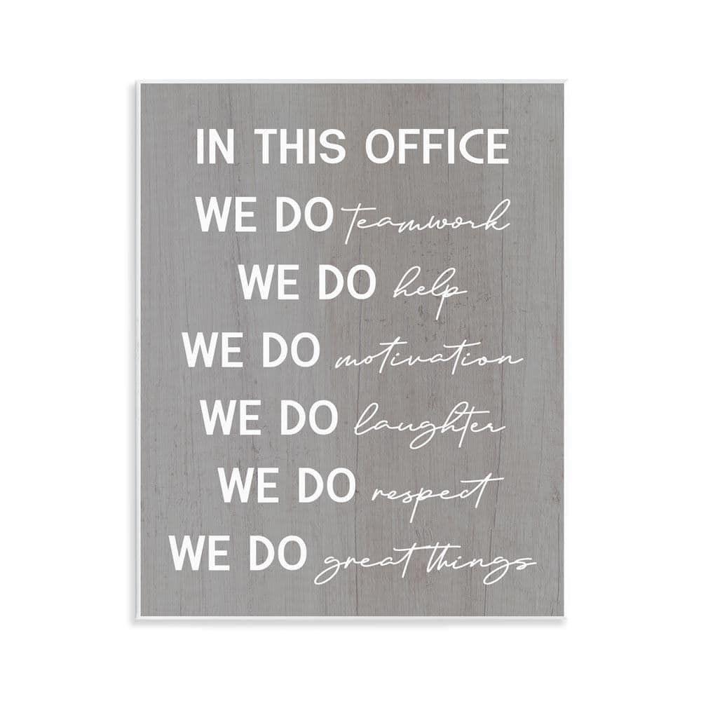 Inspirational Office Phrases by Daphne Polselli Unframed Typography Graphic Art Print 14 in. x 11 in. price history on PriceWatchPro