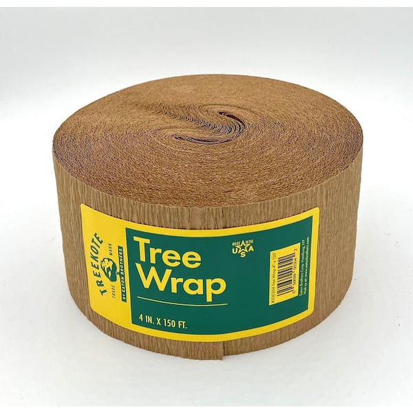 4 in. x 150 ft. Tree Wrap-Weather Resistant Crepe Paper Guard Protects Trees from Sun and Frost
