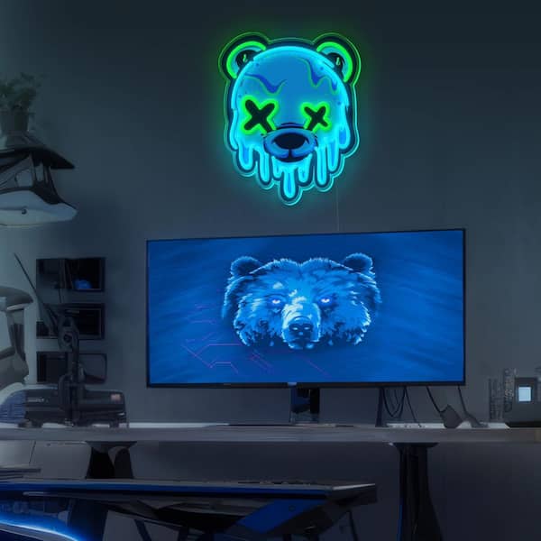 Afoxsos Ice Bear Neon Series Acrylic LED Neon Light USB Powered