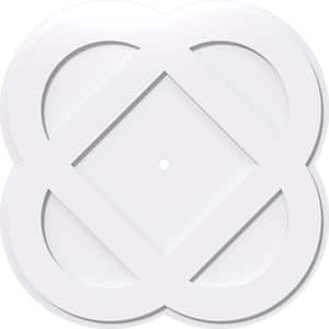 1 in. P X 14-1/4 in. C X 36 in. OD X 1 in. ID Charlotte Architectural Grade PVC Contemporary Ceiling Medallion