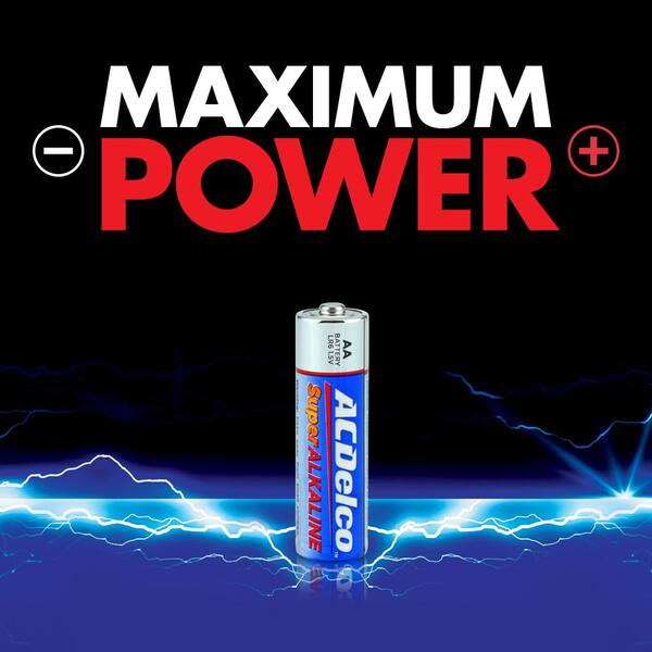 Acdelco Super Alkaline Aa Battery 40 Pack Ac232 The Home Depot