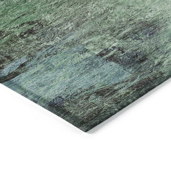 Chantille ACN592 Green 5 ft. x 7 ft. 6 in. Machine Washable Indoor/Outdoor Geometric Area Rug