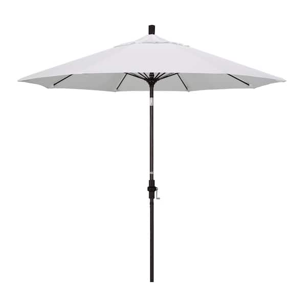 California Umbrella 9 ft. Fiberglass Collar Tilt Patio Umbrella in Natural Pacifica