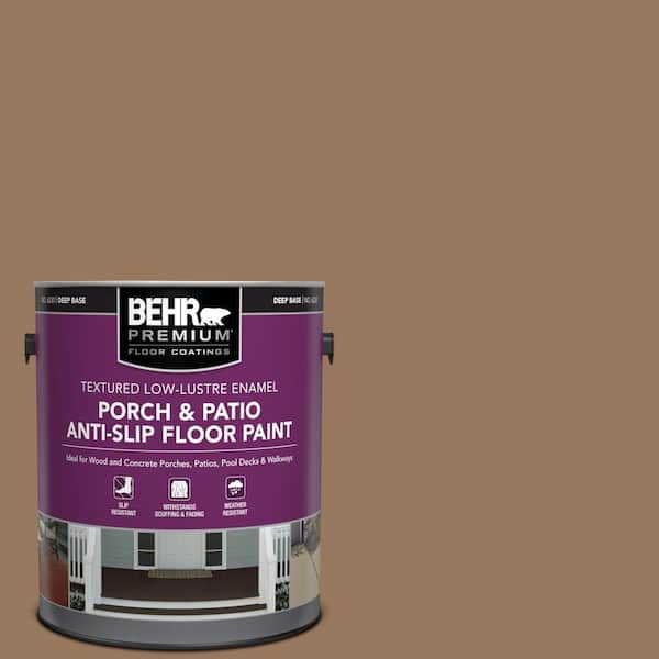 1 gal. #MS-18 Clay Brown Textured Low-Lustre Enamel Interior/Exterior Porch and Patio Anti-Slip Floor Paint