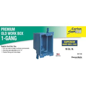 1-Gang 18 cu. in. PVC Heavy Old Work Electrical Switch and Outlet Box