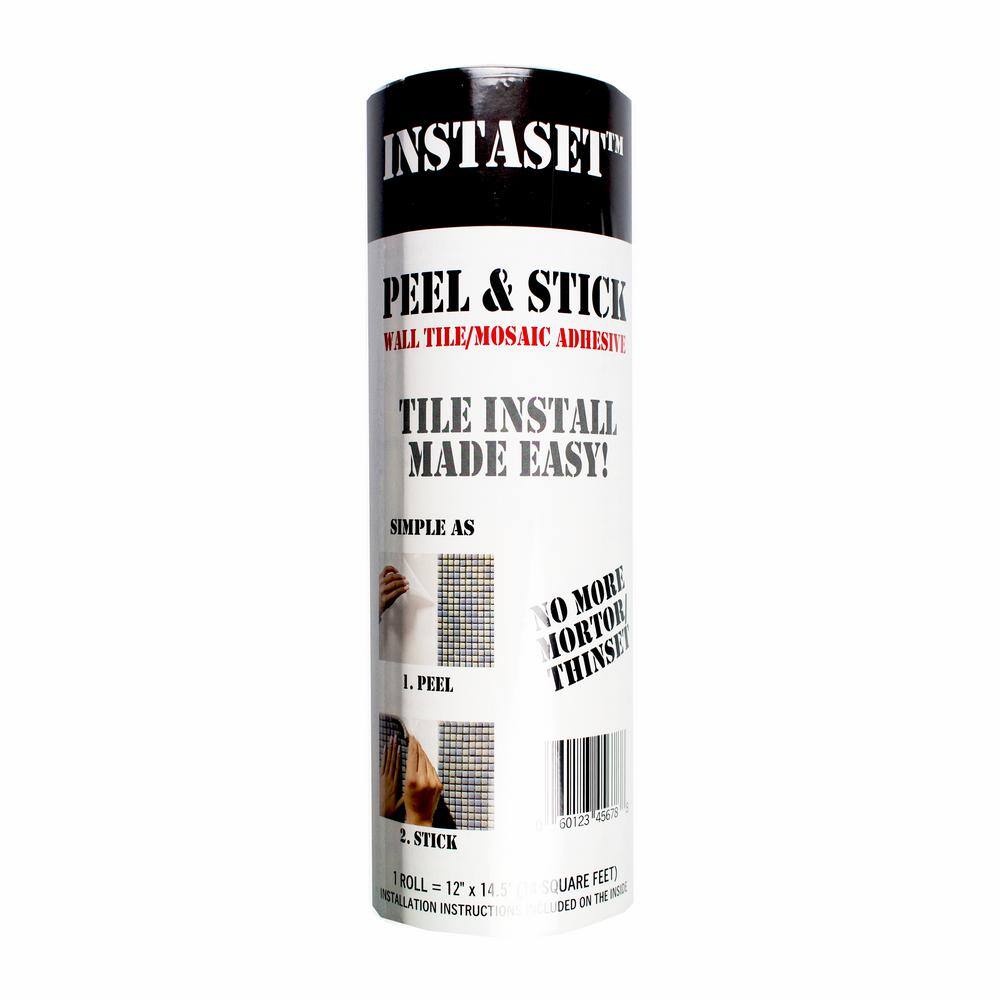 White Peel and Stick Tile Adhesive Roll 14.5 Sqft