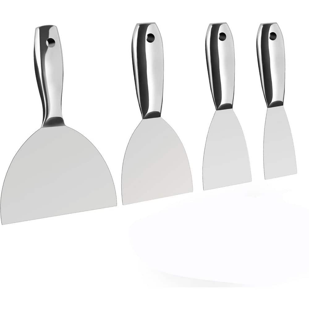 2 3 4 6 All-Stainless Steel Putty Knife Set with Ergonomic Handle and Anti-Rust Finish 4-Pack price history on PriceWatchPro