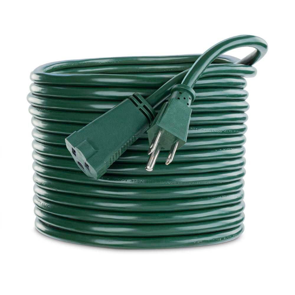 PLAN C ケープ　グリーン CyberPower 25 ft. 16 / 3 Indoor Extension Cord, 1 Outlet, Light