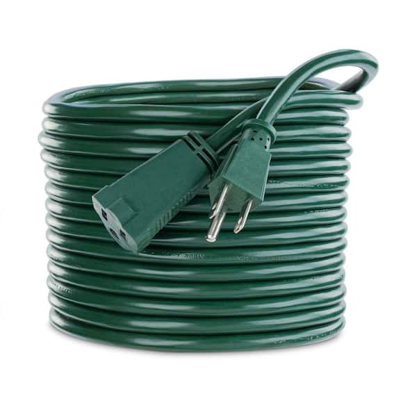 25 ft. 16 / 3 Indoor Extension Cord, 1 Outlet, Light-Duty, Green