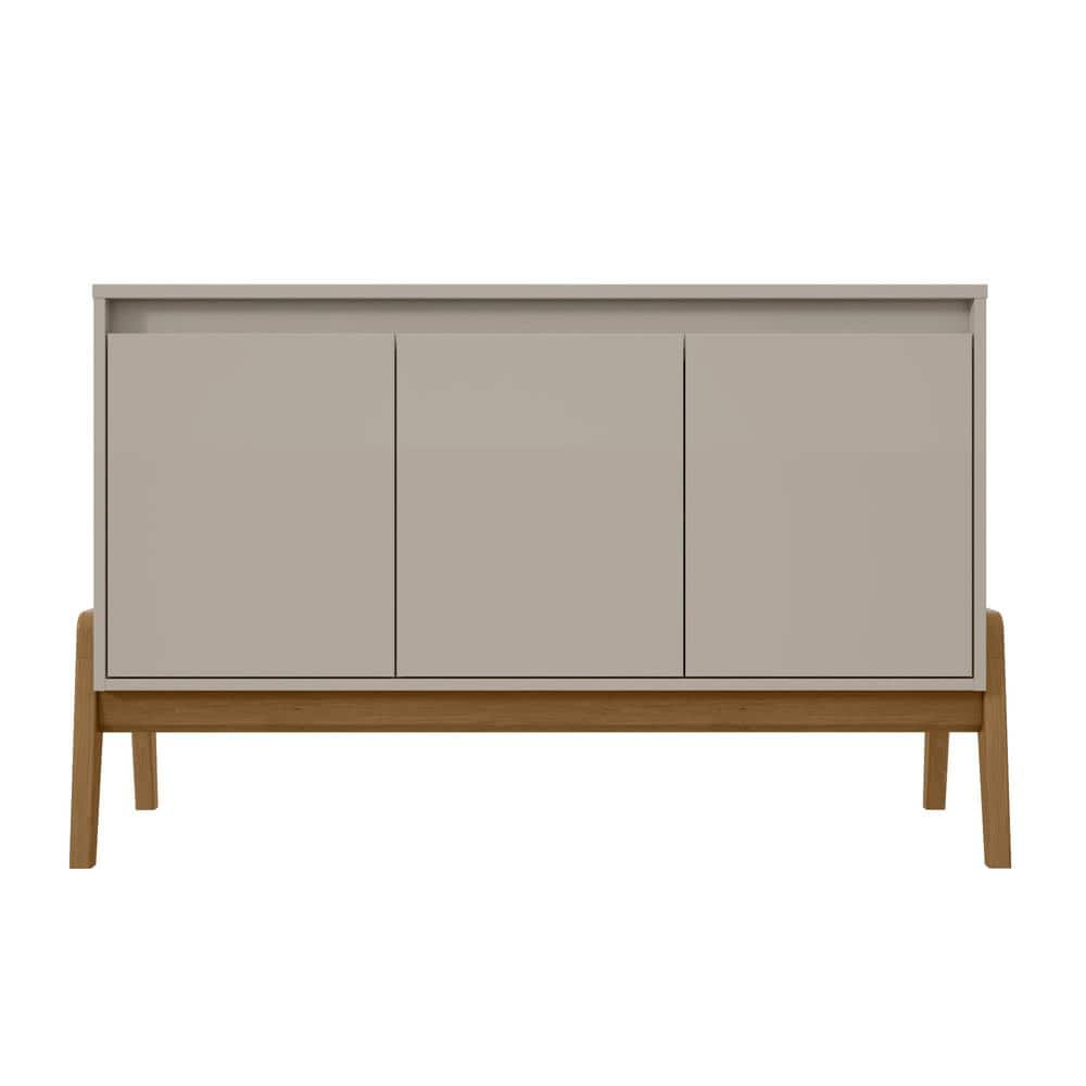 Gales 48.5 Inch Greige and Eucalyptus Mid-Century Modern Sideboard