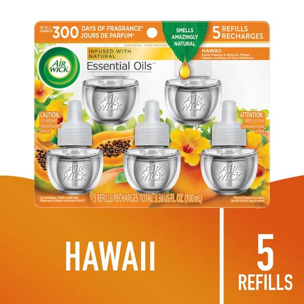 Air Wick 0.67 oz. Hawaii Automatic Air Freshener Oil Plug-In Refill (5-Refills) 62338-93794