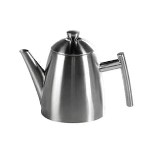 BonJour 8-Cup Stovetop Tea Kettle in Silver 53087 - The Home Depot