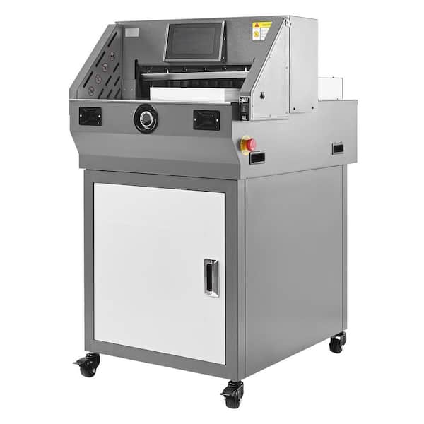 Electric Paper Cutter, Metal Programmable Machine, 2.28 in. Tile Cutter with Steel Blade and Portable Cuts Through