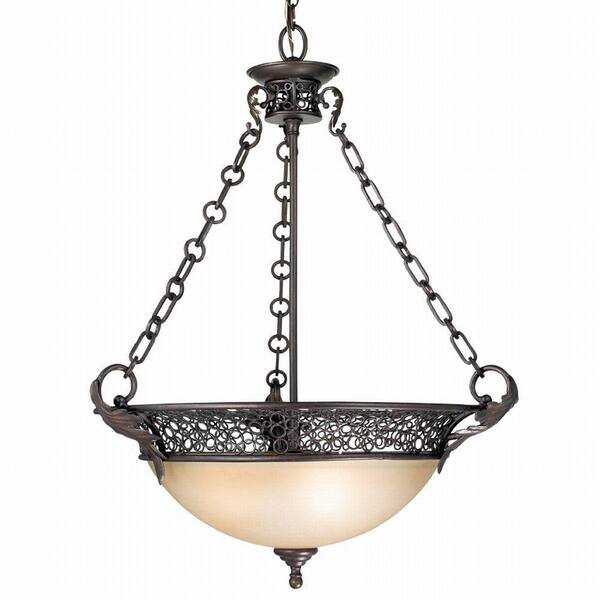 Eurofase Marseille Collection 3-Light Bronze Pendant