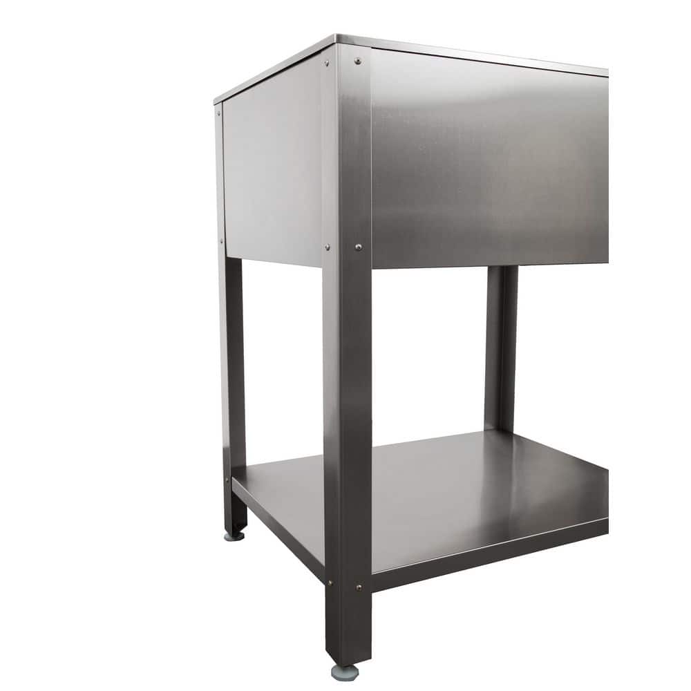 28" Stainless Steel Freestanding Utility Sink with Faucet