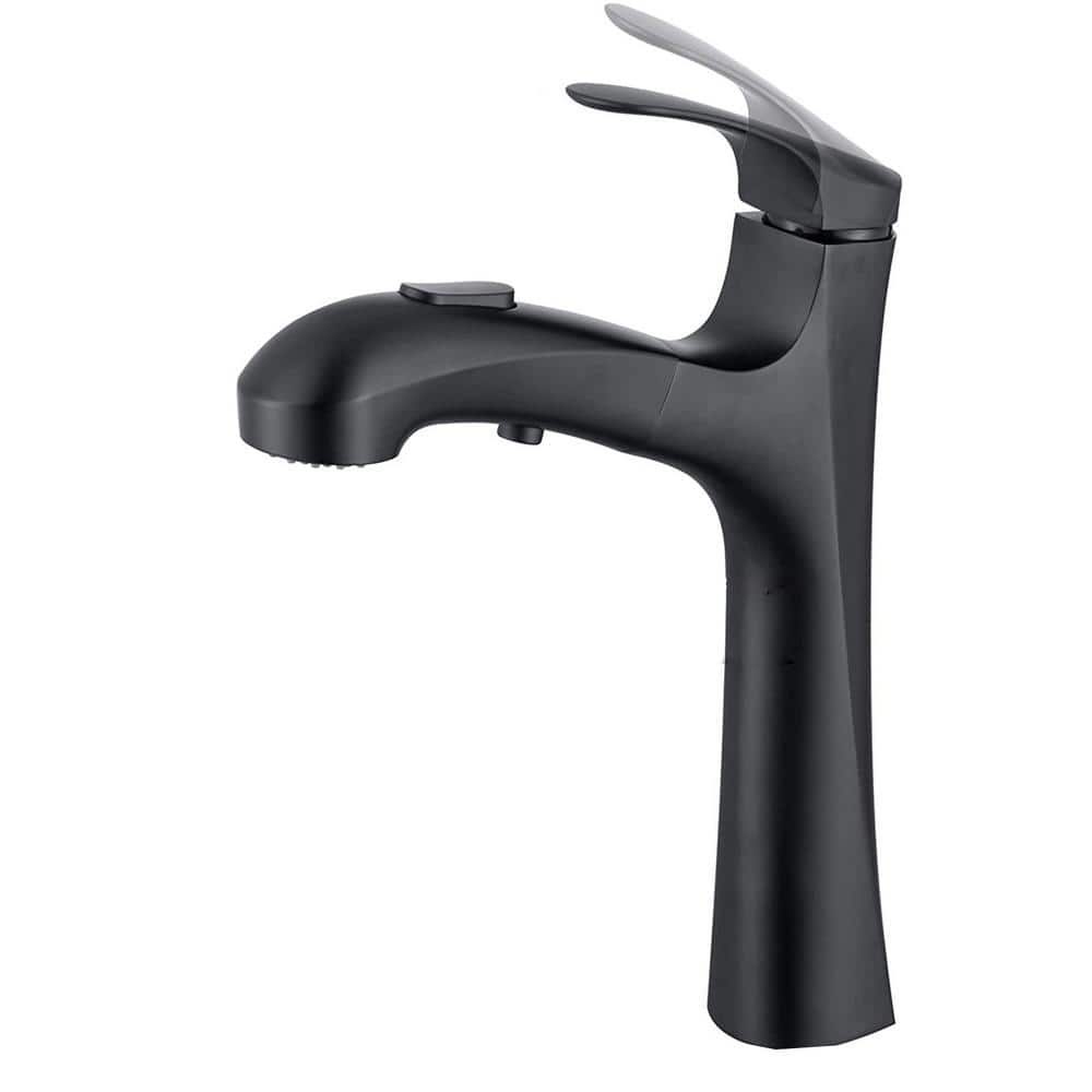 Commercial Metering Single Handle Bathroom Sink Faucet in Stainless Steel 1