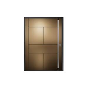 PANDA WINDOWS & DOORS 60 in. x 80 in. Helsinki Faux Zebrawood