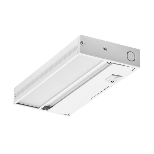 NICOR NUC 8 in. LED White Dimmable Under Cabinet Light with Link and Plug Port
