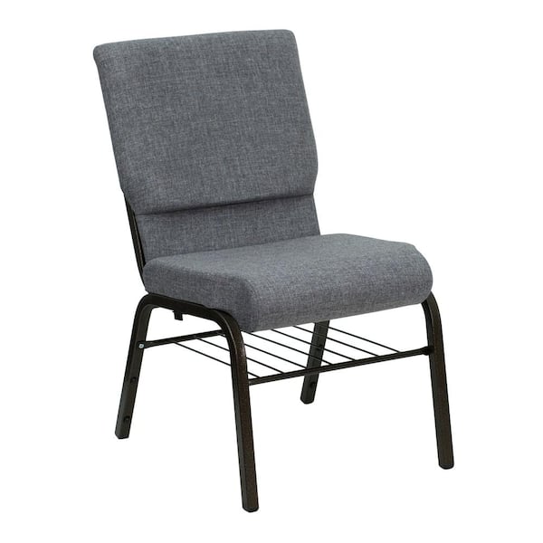 Carnegy Avenue Fabric Stackable Chair in Gray