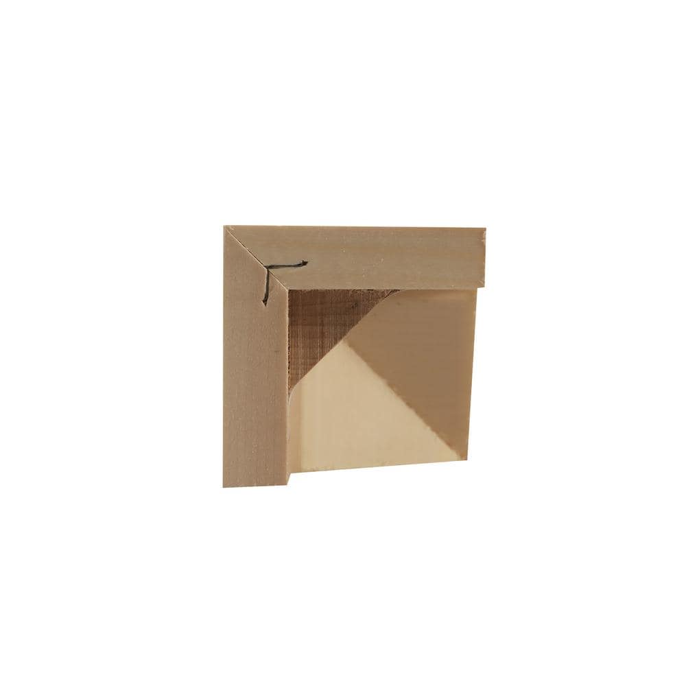 Unfinished Wood Inside Corner Crown Connector Block