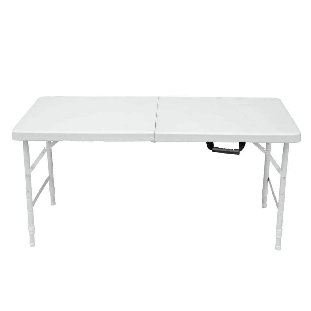 4 ft. Camping Portable Folding Plastic Table Indoor and Outdoor for Camping