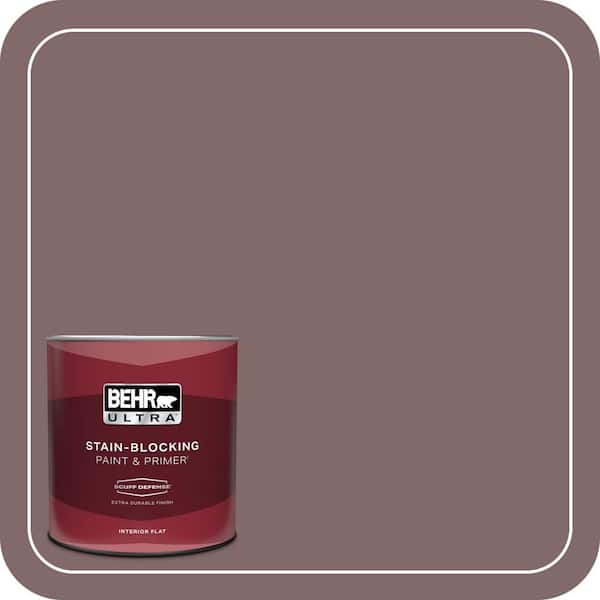 BEHR ULTRA 1 qt. #N120-6 Raisin in the Sun Extra Durable Flat Interior Paint & Primer