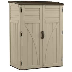 vidaXL Outdoor Storage Shed Cabinet,Garden Storage Cabinet with Shelves,for Patio Tool or Garage Organization,30.7x18.1x68.9 inch Plastic
