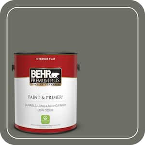 1 gal. #N380-6 Bonsai Trunk Flat Low Odor Interior Paint & Primer