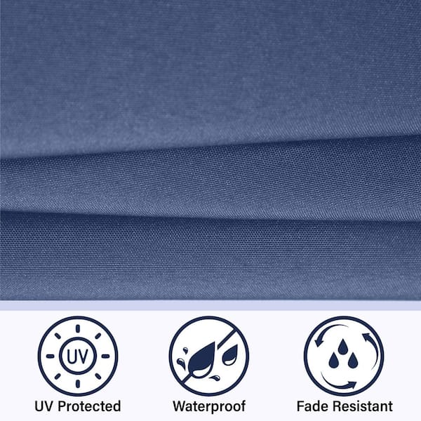 PHI VILLA 13 ft. Market Patio Umbrella No Weights 2-Side in PHI VILLA 13 ft. Market Patio Umbrella No Weights 2-Side in