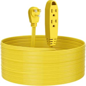 25 ft. 16/3 High Quality Indoor/Outdoor Extension Cord with Triple Wire Grounded Multi Outlet, Yellow
