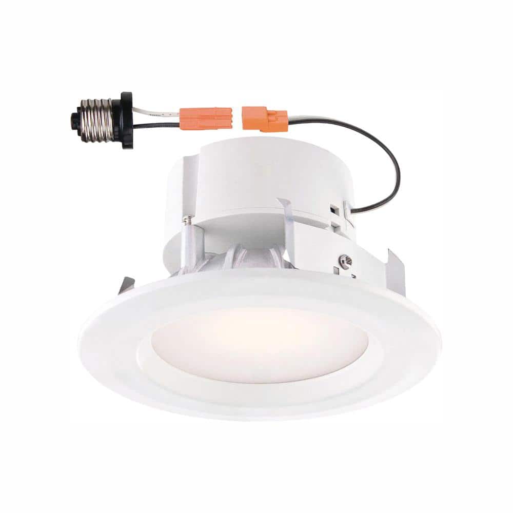 COMMERCIAL ELECTRIC 1003 531 999 4" WHITE INTEGRATED LED RECESSED TRIM LIGHT 4PK 