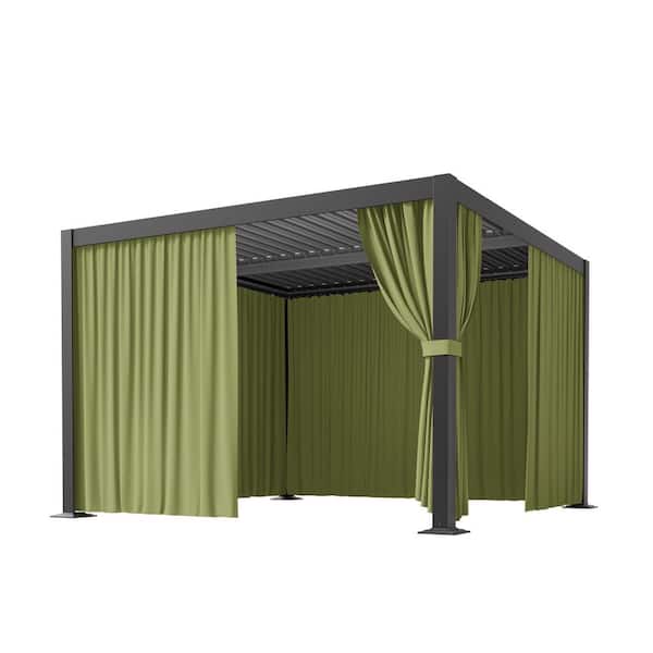 WNP 10 ft. x 10 ft. Universal Outdoor Privacy Curtains, Gazebo