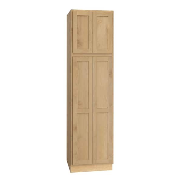 Quick Ship Cottage 24 in. W x 24 in. D x 90 in. H Assembled Plywood Pantry Kitchen Cabinet in Canopy Partial Overlay