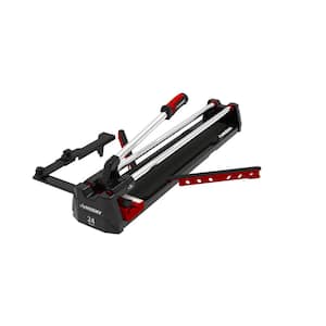 24 in. Tile Cutter with Tungsten Carbide Blade and Adjustable Gauge