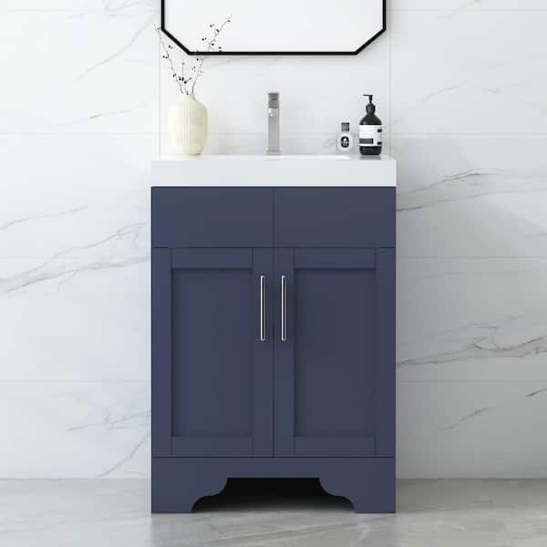 HOMEVY STUDIO Agnea 24 in. W x 21 in. D x 35 in. H Single Sink