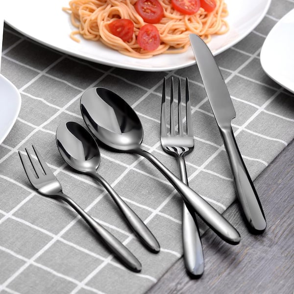 12 PC Cutlery Set Stainless Steel Eating Utensils Flatware Forks Spoons Knives