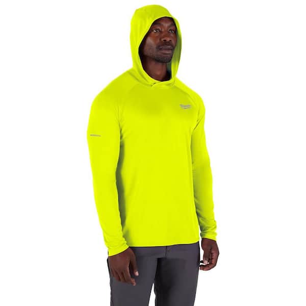 Milwaukee Men's WORKSKIN Yellow Medium Hooded Sun Shirt M550Y-M
