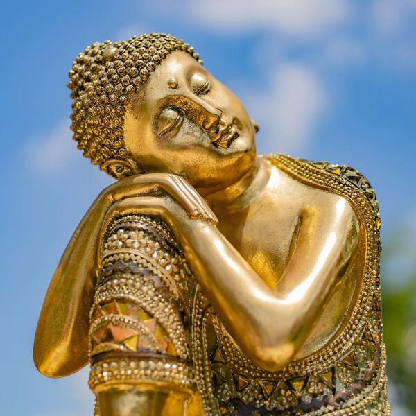 ブッダ像ー金張り  Buddha StatueーGold Ｐlated s-l400.jpg