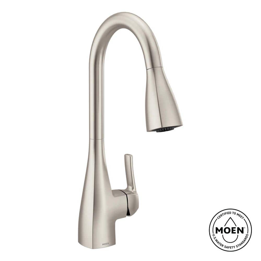 Kiran Spot Resist Stainless 17 in. H Pull Down Sprayer Kitchen Faucet with 360° Spout Swivel and Reflex and Power Clean price history on PriceWatchPro